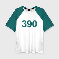 Футболка оверсайз женская Игра в кальмара 390, цвет: 3D-принт