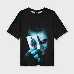 Футболка оверсайз женская Джокер с картой Темный рыцарь, цвет: 3D-принт