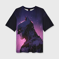 Футболка оверсайз женская Batman - Neon rain, цвет: 3D-принт