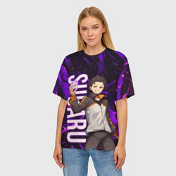 Футболка оверсайз женская Субару Re:Zero, цвет: 3D-принт — фото 2