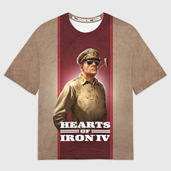 Футболка оверсайз женская Hearts of Iron IV, цвет: 3D-принт