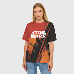 Футболка оверсайз женская Darth Vader - Star Wars, цвет: 3D-принт — фото 2