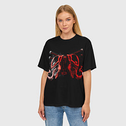 Футболка оверсайз женская Double Deadpool, цвет: 3D-принт — фото 2