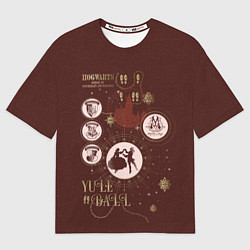 Футболка оверсайз женская Гарри Поттер - Святочный Бал, цвет: 3D-принт