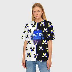 Футболка оверсайз женская Warthunder x minecraft, цвет: 3D-принт — фото 2