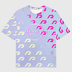 Футболка оверсайз женская Starfield x nfs, цвет: 3D-принт