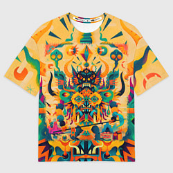 Футболка оверсайз женская Китайский монстр, цвет: 3D-принт
