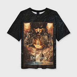 Футболка оверсайз женская Lord of the rings - the fellowship of the ring, цвет: 3D-принт