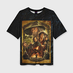 Футболка оверсайз женская The lord of the rings - the fellowship of the ring, цвет: 3D-принт