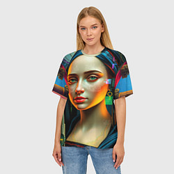 Футболка оверсайз женская Цифровая классика, цвет: 3D-принт — фото 2