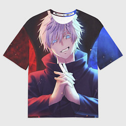Футболка оверсайз женская Аниме - магическая битва, цвет: 3D-принт