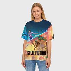Футболка оверсайз женская Главные герои Split fiction, цвет: 3D-принт — фото 2
