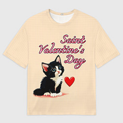 Женская футболка оверсайз Saint Valentines Day