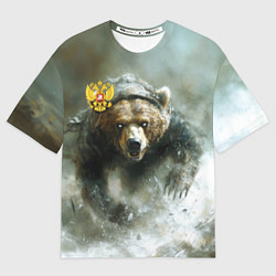 Женская футболка оверсайз Медвежья доблесть