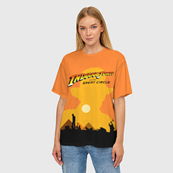 Футболка оверсайз женская Indiana Jones and the Great Circle, цвет: 3D-принт — фото 2