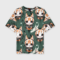 Футболка оверсайз женская Анимешный лис фенек, цвет: 3D-принт