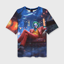 Футболка оверсайз женская Джокер в кресле, цвет: 3D-принт