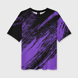 Футболка оверсайз женская The color is purple and black, цвет: 3D-принт