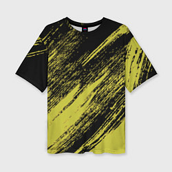 Футболка оверсайз женская The color is black and yellow, цвет: 3D-принт