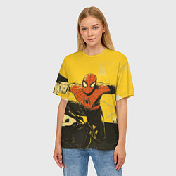 Футболка оверсайз женская Человек - паук, цвет: 3D-принт — фото 2