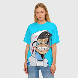 Футболка оверсайз женская NFT ape in the hood, цвет: 3D-принт — фото 2