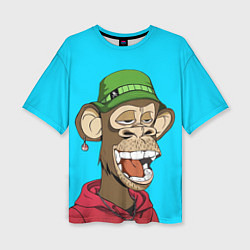 Футболка оверсайз женская NFT smile ape, цвет: 3D-принт