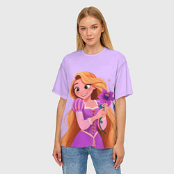 Футболка оверсайз женская Rapunzel - big pictures, цвет: 3D-принт — фото 2