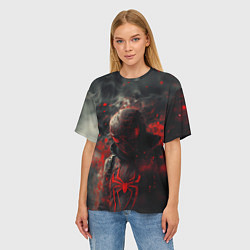 Футболка оверсайз женская Black Spider-man, цвет: 3D-принт — фото 2