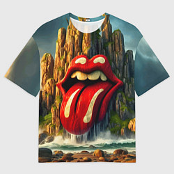 Футболка оверсайз женская Rolling Stones - sea rocks, цвет: 3D-принт