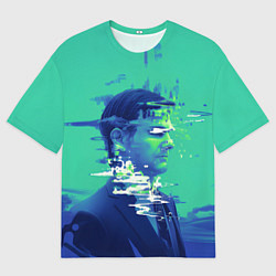 Футболка оверсайз женская Марк Скаут - Разделение, цвет: 3D-принт