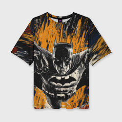 Женская футболка оверсайз Бэтмен супергерой