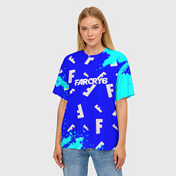 Футболка оверсайз женская Farcry 6 pattern, цвет: 3D-принт — фото 2