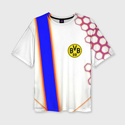 Футболка оверсайз женская Borussia geometry sport, цвет: 3D-принт