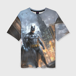 Женская футболка оверсайз Бэтмен - старый стиль