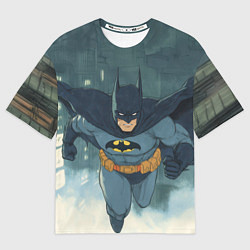 Футболка оверсайз женская Бэтмен старый стиль, цвет: 3D-принт
