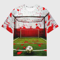 Женская футболка оверсайз Мини-футбол