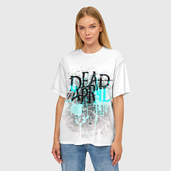 Футболка оверсайз женская Dead by april краски, цвет: 3D-принт — фото 2