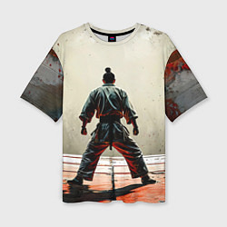 Футболка оверсайз женская Боец боевых искусств, цвет: 3D-принт