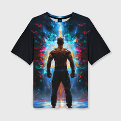 Женская футболка оверсайз Крав-мага боец