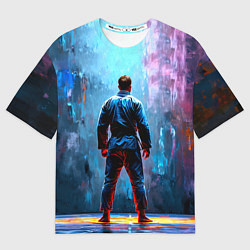 Женская футболка оверсайз Боец джиу-джитсу