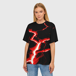 Футболка оверсайз женская The rift, цвет: 3D-принт — фото 2