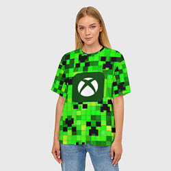 Футболка оверсайз женская Minecraft xbox, цвет: 3D-принт — фото 2