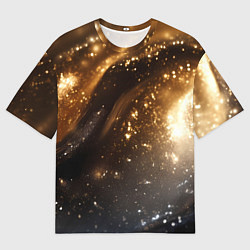 Футболка оверсайз женская Блестящая текстура кофейного цвета, цвет: 3D-принт