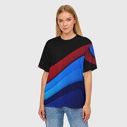 Футболка оверсайз женская Multicoloured, цвет: 3D-принт — фото 2