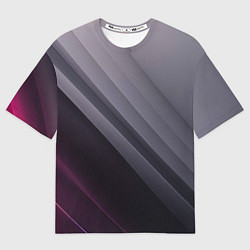 Женская футболка оверсайз Color black grey