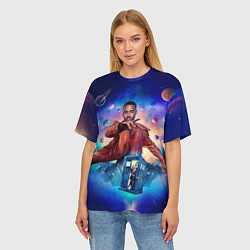 Футболка оверсайз женская Доктор Кто Шути Гатва, цвет: 3D-принт — фото 2