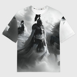 Женская футболка оверсайз Спартанская армия