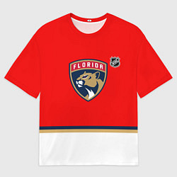 Футболка оверсайз женская Флорида Пантерз хоккей, цвет: 3D-принт