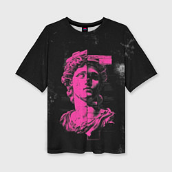 Женская футболка оверсайз Скульптура гранж арт