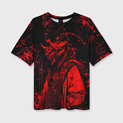 Футболка оверсайз женская Кибернетический Они, цвет: 3D-принт